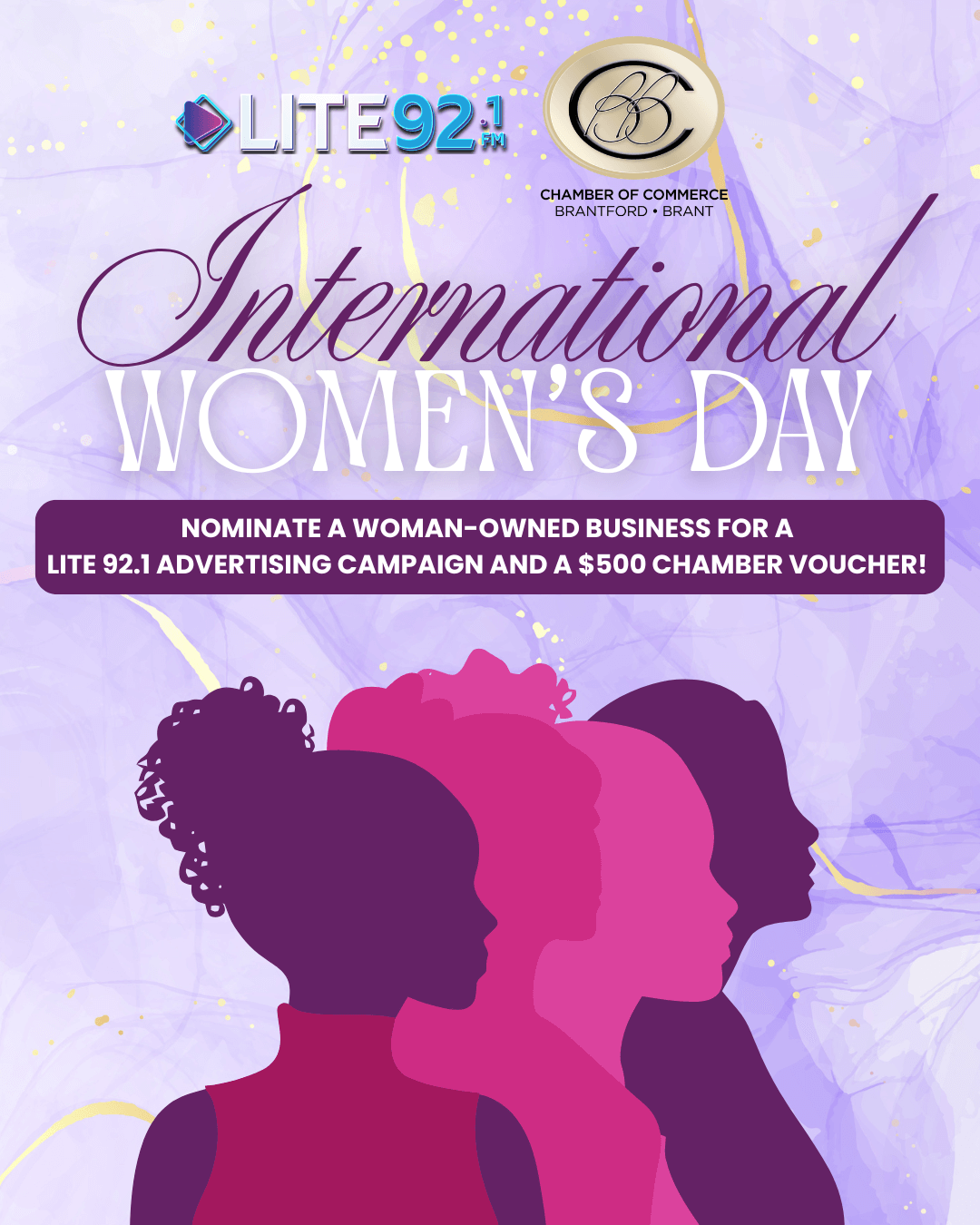 International Women's Day promotional graphic